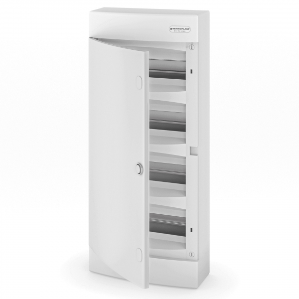 Sicherungskasten Aufputz IP40 4-Reihig 48-Module